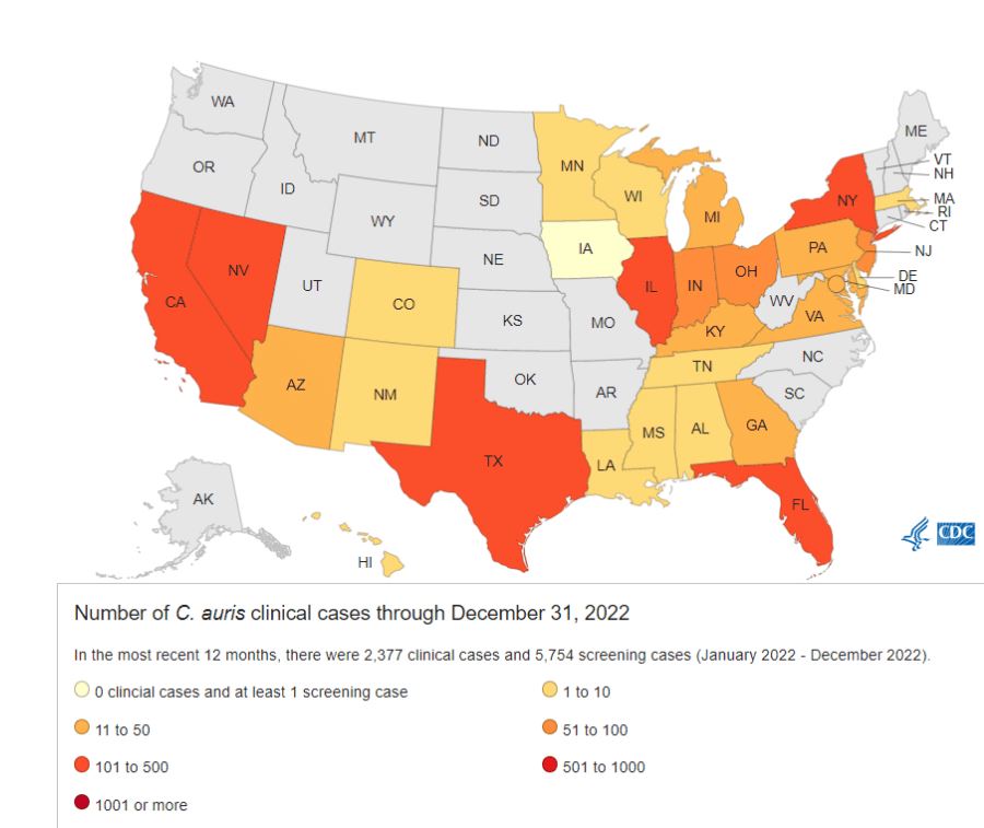 Fungual outbreak map last of us