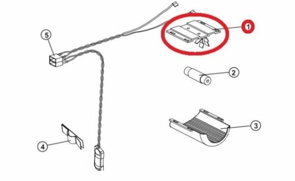 Norcold (61629722) / (638292) Lamp Bracket Assembly Fits All Norcold Models with Interior Light Bulb Included