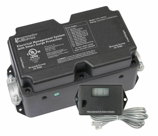 Progressive Industries EMS-HW50C Hardwired EMS Surge & Electrical Protection- 50 Amps