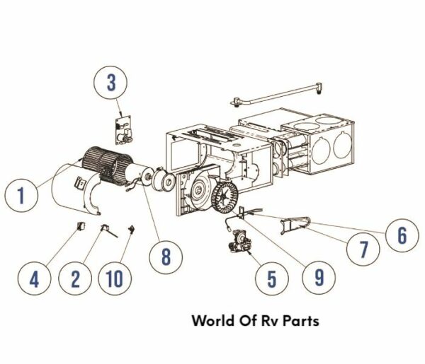 Atwood Hydroflame 8525-IV Rv Furnace Parts Breakdown Selection